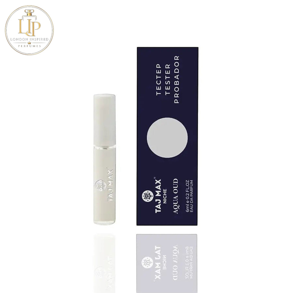 Taj Max perfume bottle and packaging on a white background