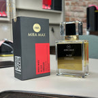Mira Max Deesse perfume bottle and packaging on a table