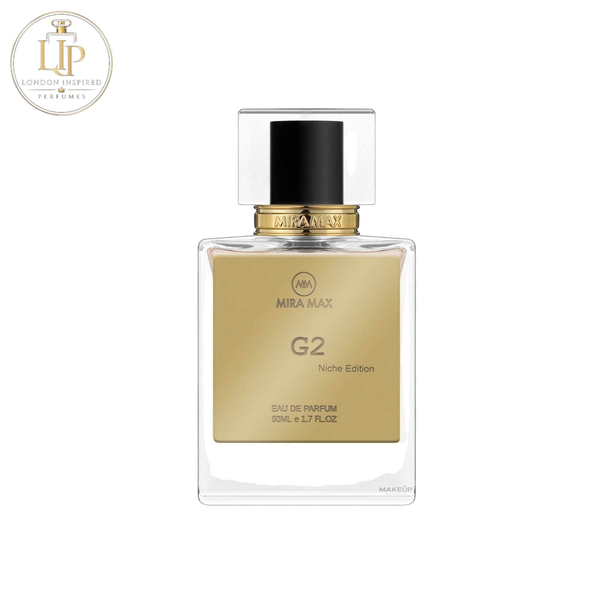 Mira Max G2 perfume bottle on a white background