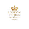 Gold crown and 'London Inspired perfumes' text on a white background