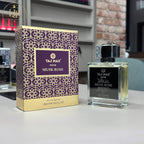 Taj Max Musk Rose perfume bottle and packaging on a table