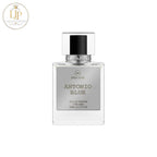 Mira Max Antonio Blue perfume bottle on a white background