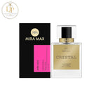 Mira Max Crystal perfume bottle and packaging on a white background