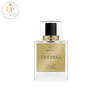 Mira Max Crystal perfume bottle on a white background