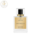 Mira Max Raw Vanilla eau de parfum bottle on a white background