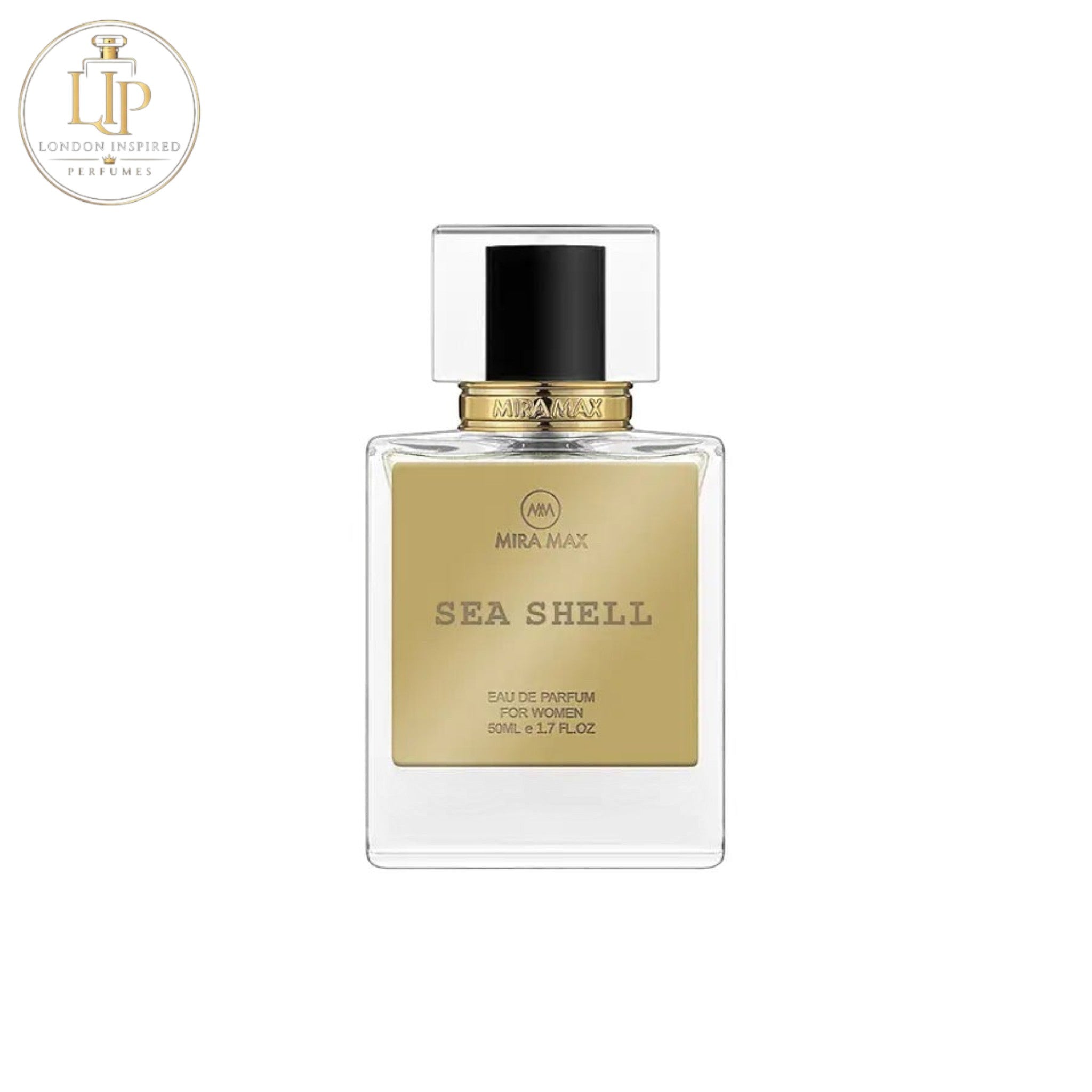 Mira Max Damask perfume bottle on a white background