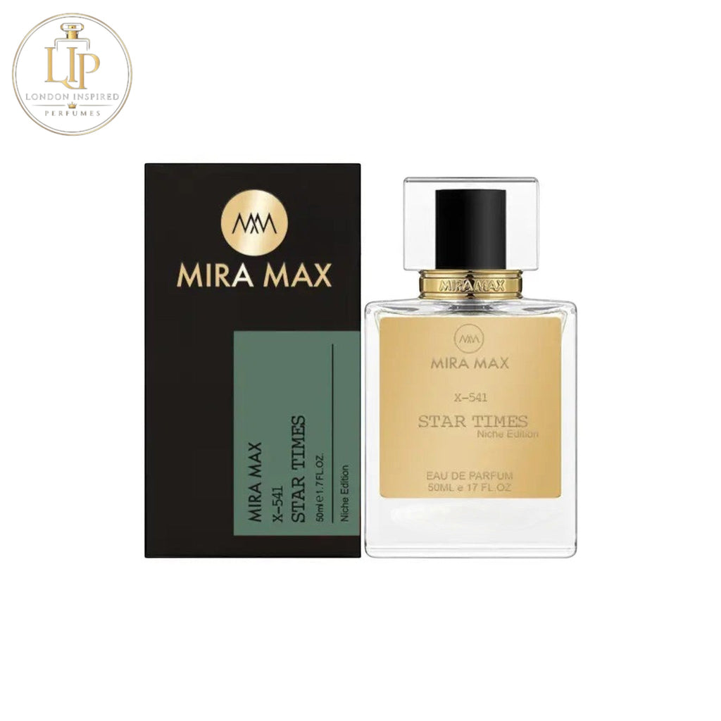 MIRA MAX perfume bottle and packaging on a white background