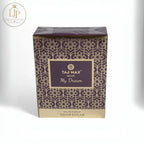 Taj Max perfume box with intricate design on a white background