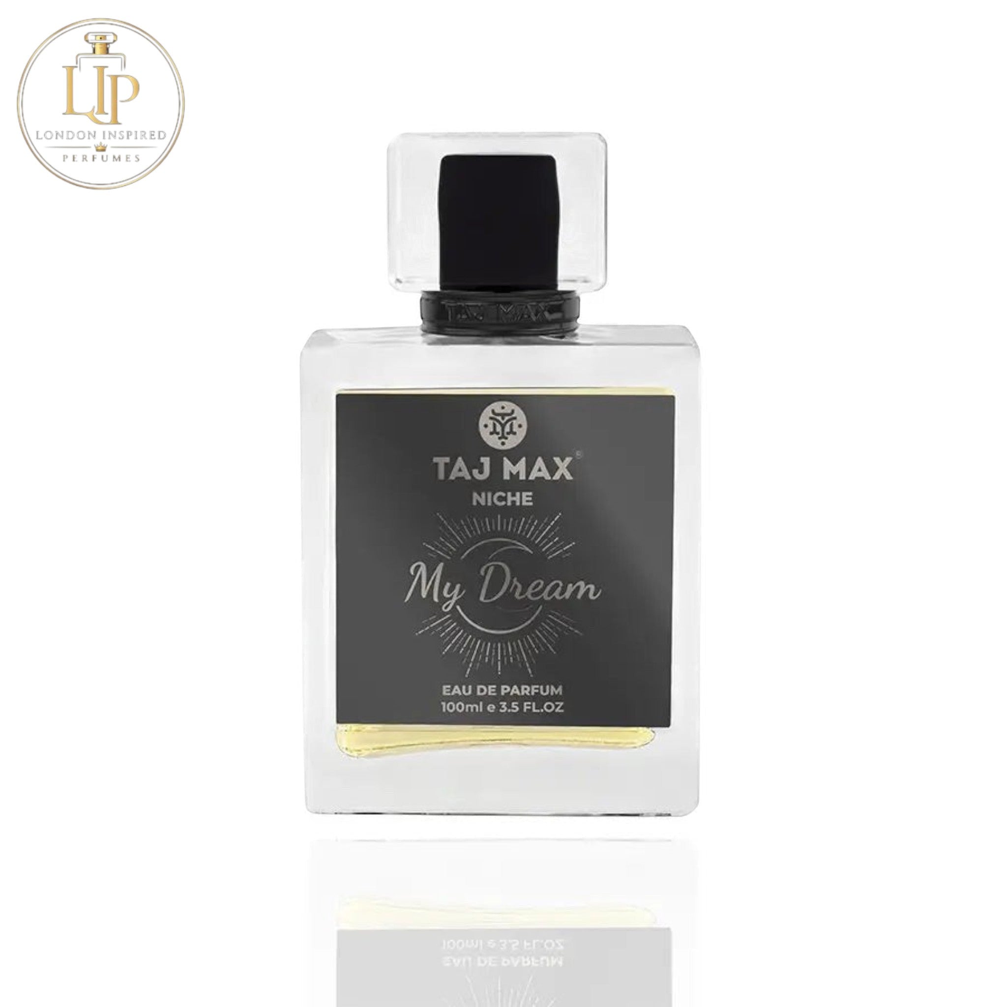 Taj Max My Dreams perfume bottle on a white background