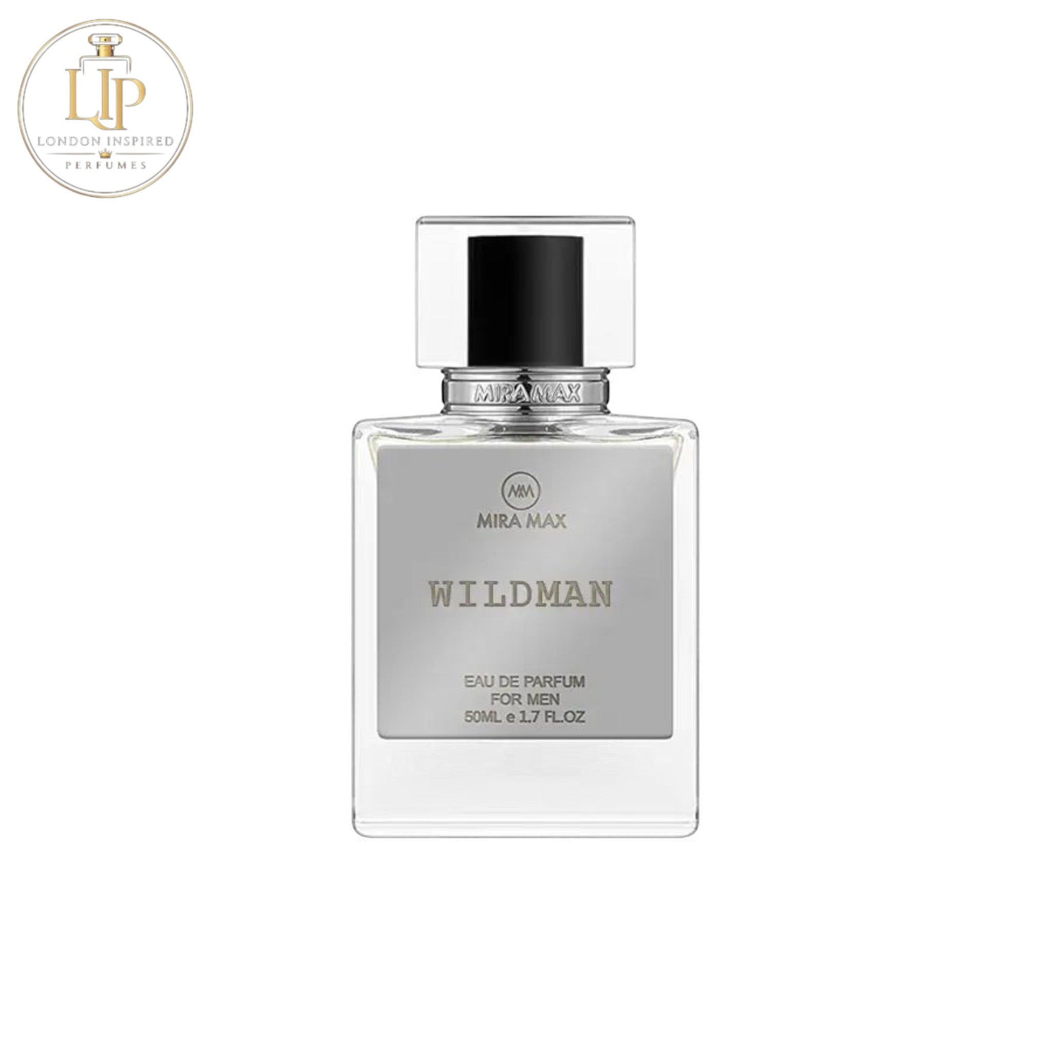 Mira Max Wildman eau de parfum bottle on a white background