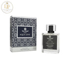 London Inspired Perfumes TAJ Max AQUA LOVE Eau de Parfum 100ml bottle and box with navy and white geometric pattern.