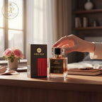 London Inspired Perfumes Chocolate Dubai Mira Max Eau de Parfum for women, 50ml. Gourmand fragrance with chocolate, pistachio, and caramel notes.