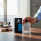 London Inspired Perfumes INVINCIBLE PLATINUM Mira Max 50ml eau de parfum for men with grapefruit, mint, lavender, cypress, and patchouli notes.
