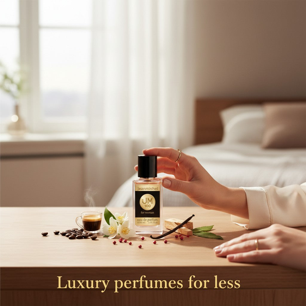 London Inspired Perfumes Jeanmishel 100 for women eau de parfum, 60ml. Oriental Spicy fragrance with coffee, jasmine, vanilla notes.