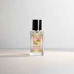 London Inspired Perfumes Jeanmishel 129 for woman eau de parfum bottle with pink striped label and gold JM logo.