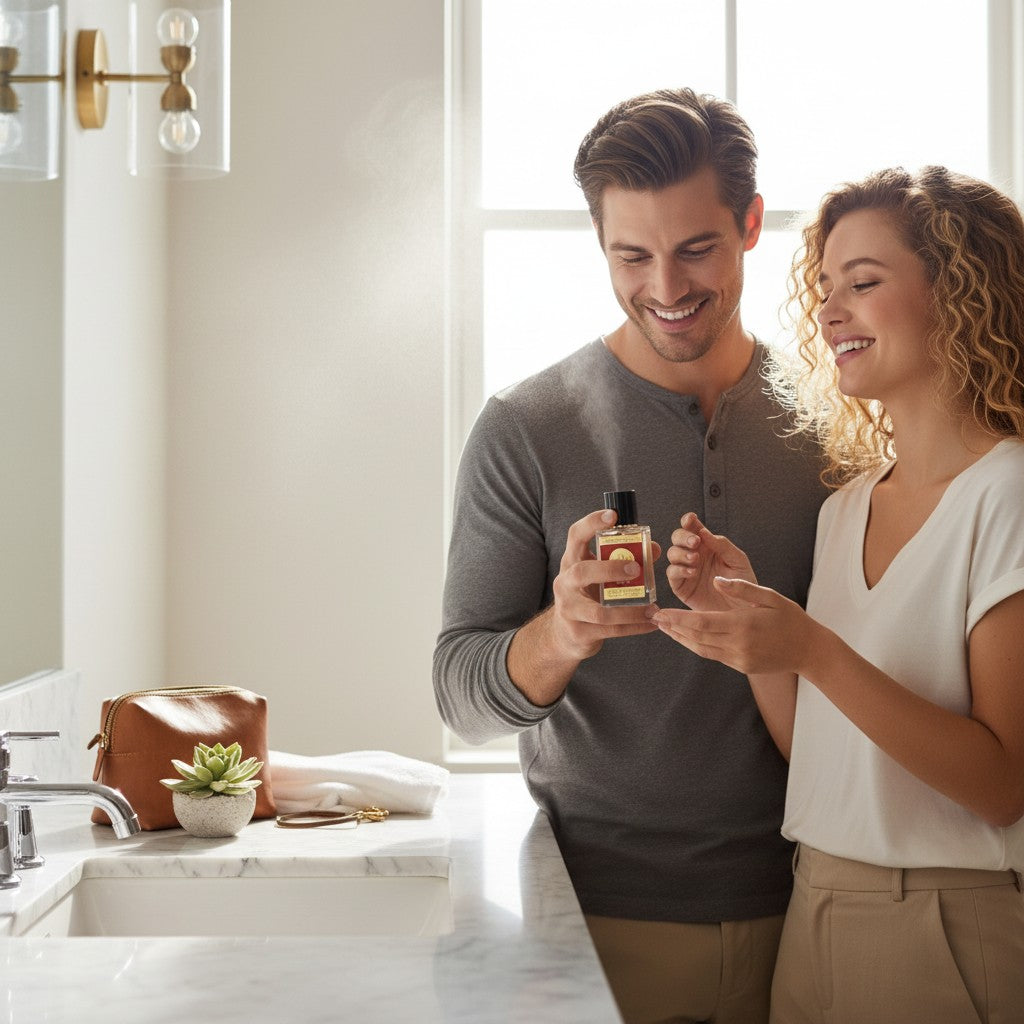 London Inspired Perfumes Jeanmishel 131 Eau de Parfum unisex 60ml bottle with red and gold label.