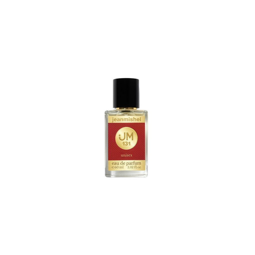 London Inspired Perfumes Jeanmishel 131 unisex eau de parfum, 60ml bottle with red label and gold text.