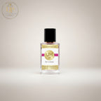 Jeanmishel 52 eau de parfum for women, a floral fruity fragrance with notes of white freesia, bitter orange, peach, jasmine, magnolia, rose, amber, cedar, and musk.