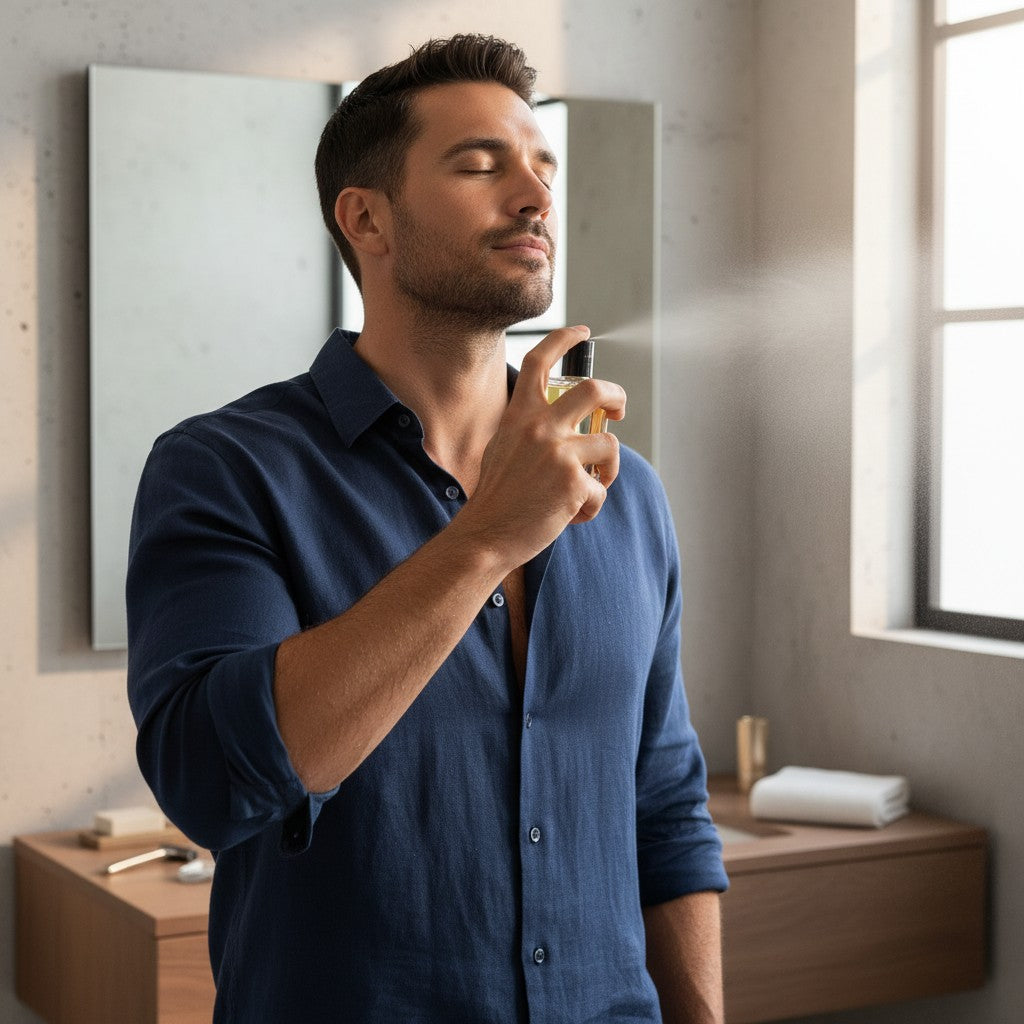 Jeanmishel 66 eau de parfum for men, a woody fragrance with plum, hazelnut, and amber notes.