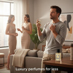 London Inspired Perfumes Jeanmishel Ninety-One eau de parfum for men, 60ml. Oriental fragrance with lemon, pink pepper, lavender, amber, tonka bean, and vanilla notes.
