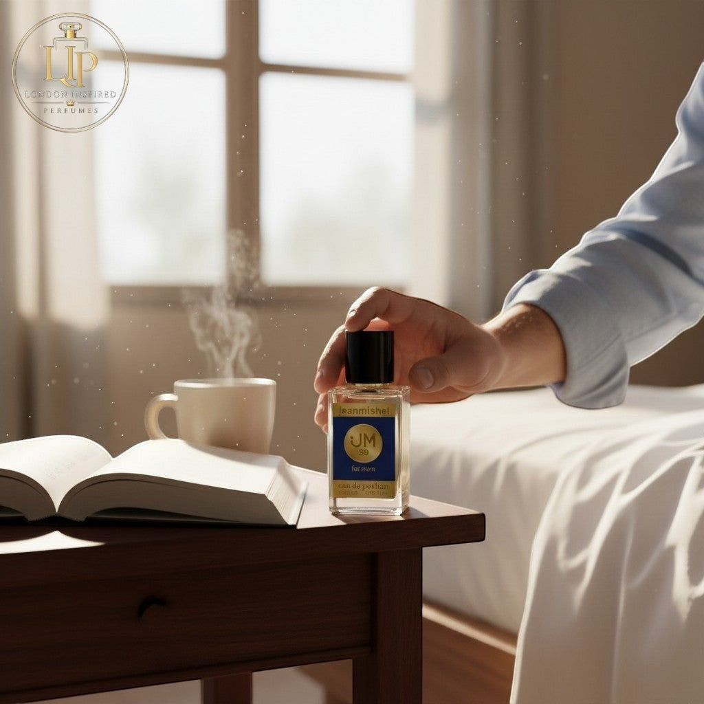 London Inspired Perfumes Jeanmishel Thirty-Nine Eau de Parfum for men, 60ml. Woody Spicy fragrance with citrus, pepper, and cedar notes.