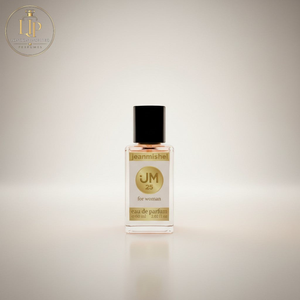 London Inspired Perfumes Jeanmishel Twenty Five eau de parfum for women, 60ml. Fruity, floral, aquatic scent.