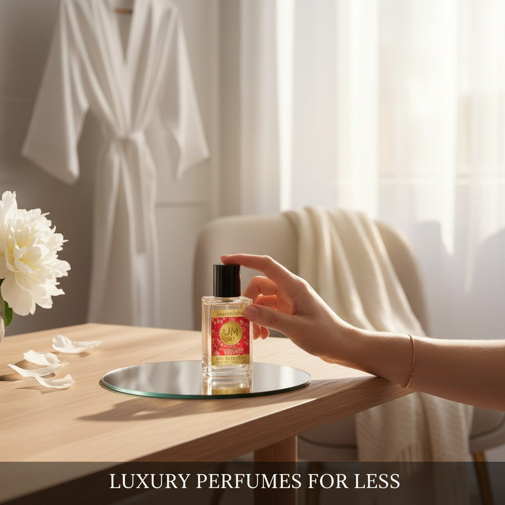 London Inspired Perfumes JM 161 Eau de Parfum for women, a floral fragrance with peony and pink pepper notes.