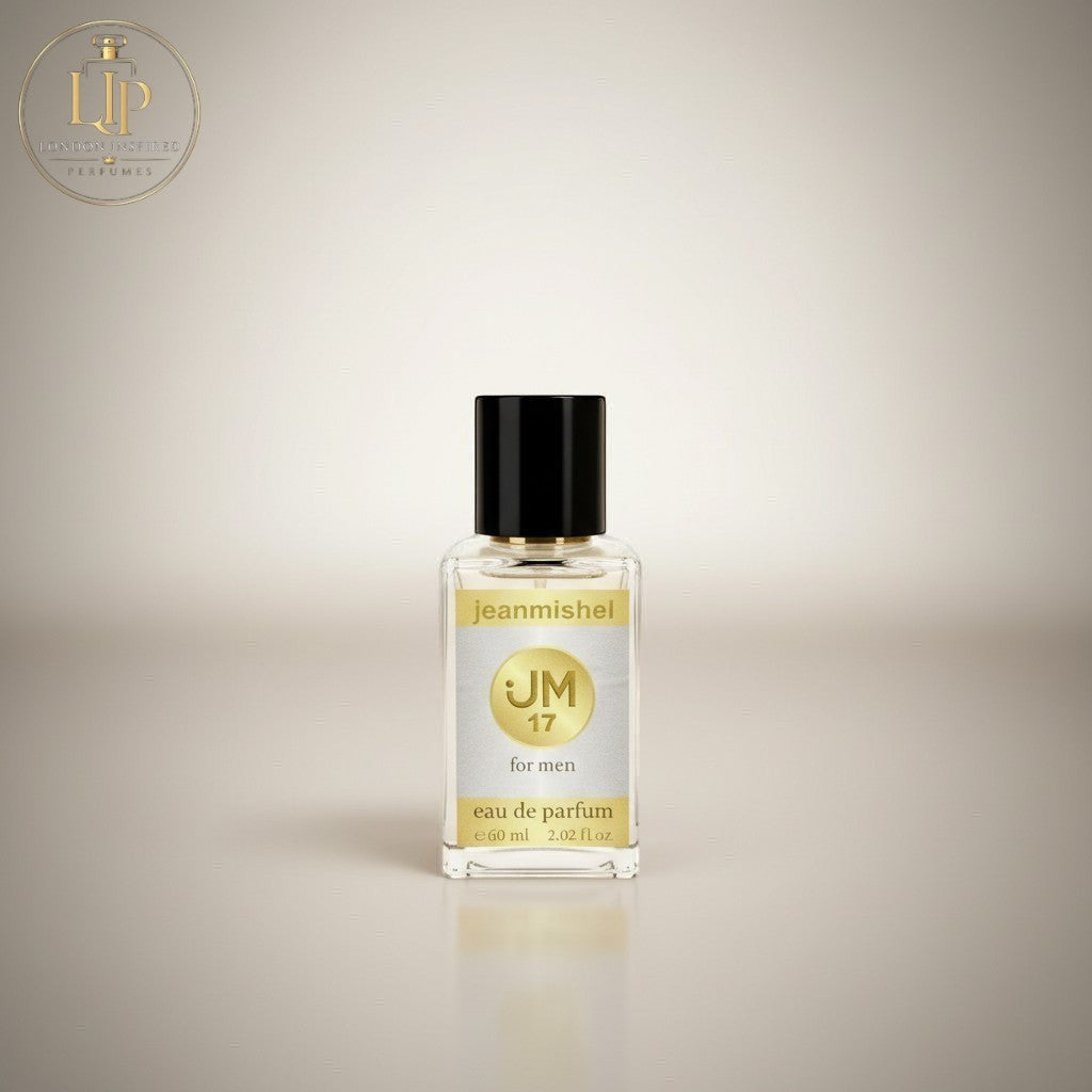 London Inspired Perfumes JM 17 Jean Mishel for men eau de parfum 60 ml bottle with black cap.