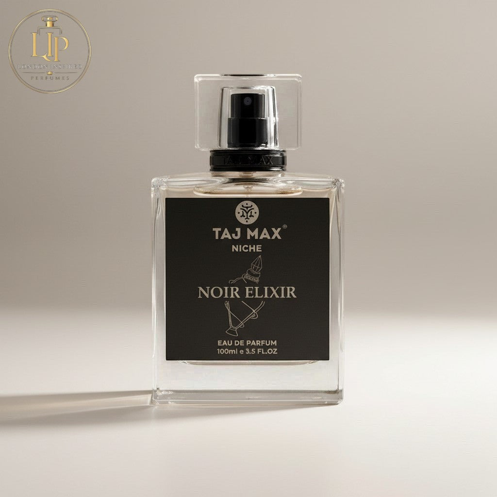 London Inspired Perfumes NOIR ELIXIR TAJ Max 100ml Eau de Parfum, woody fougere unisex fragrance.