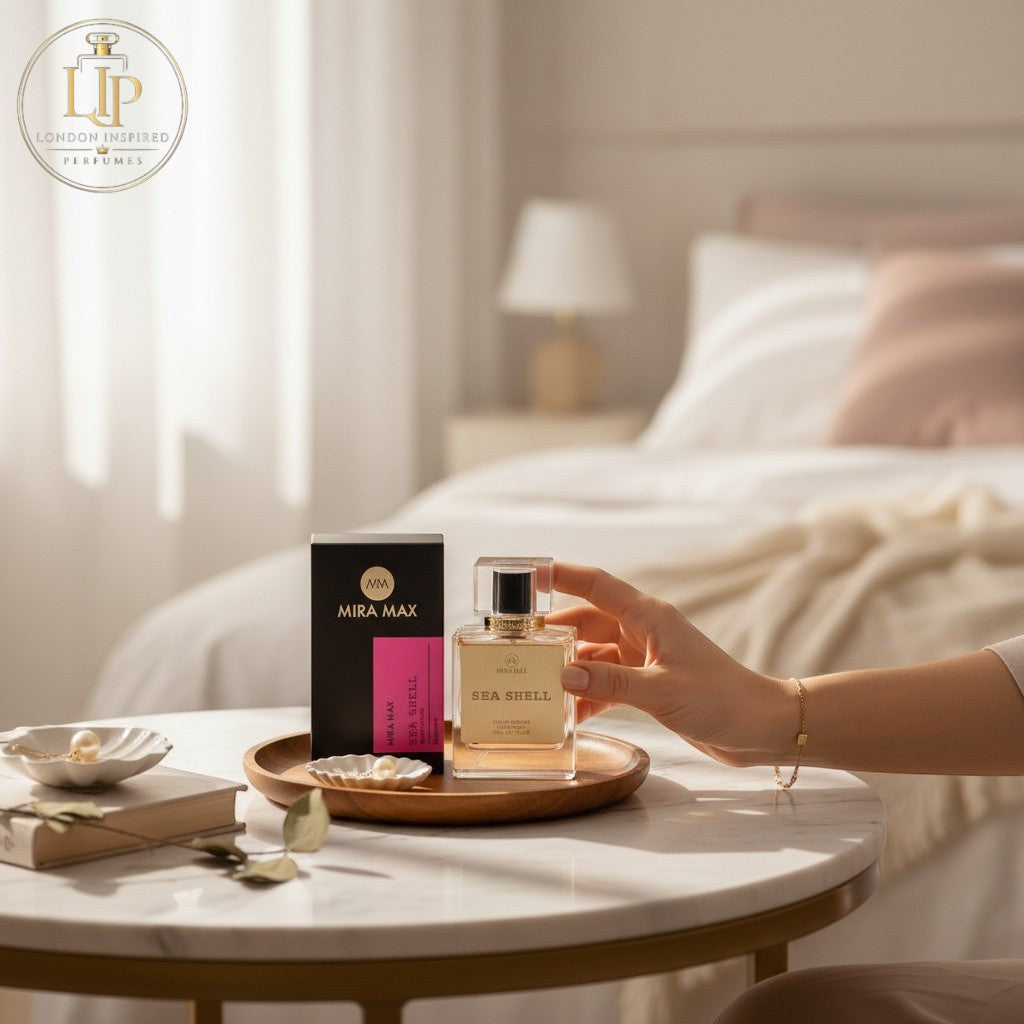 London Inspired Perfumes SEA SHELL Mira Max 50ml Eau de Parfum for women. Fruity floral notes.