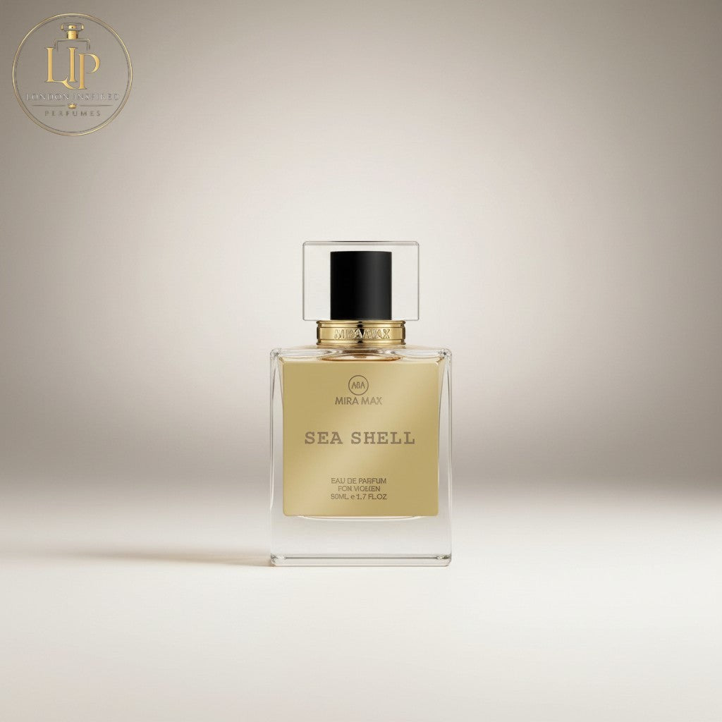 London Inspired Perfumes SEA SHELL Mira Max 50ml Eau de Parfum for women, a fruity floral fragrance.