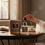 London Inspired Perfumes TAJ Max Majestic Passion Eau de Parfum 100ml bottle and box with gold geometric pattern.