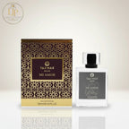 London Inspired Perfumes MI AMORE TAJ Max Eau de Parfum 100ml bottle and box with gold and maroon geometric pattern.
